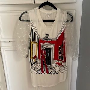 Tshirt blouse Paris French street